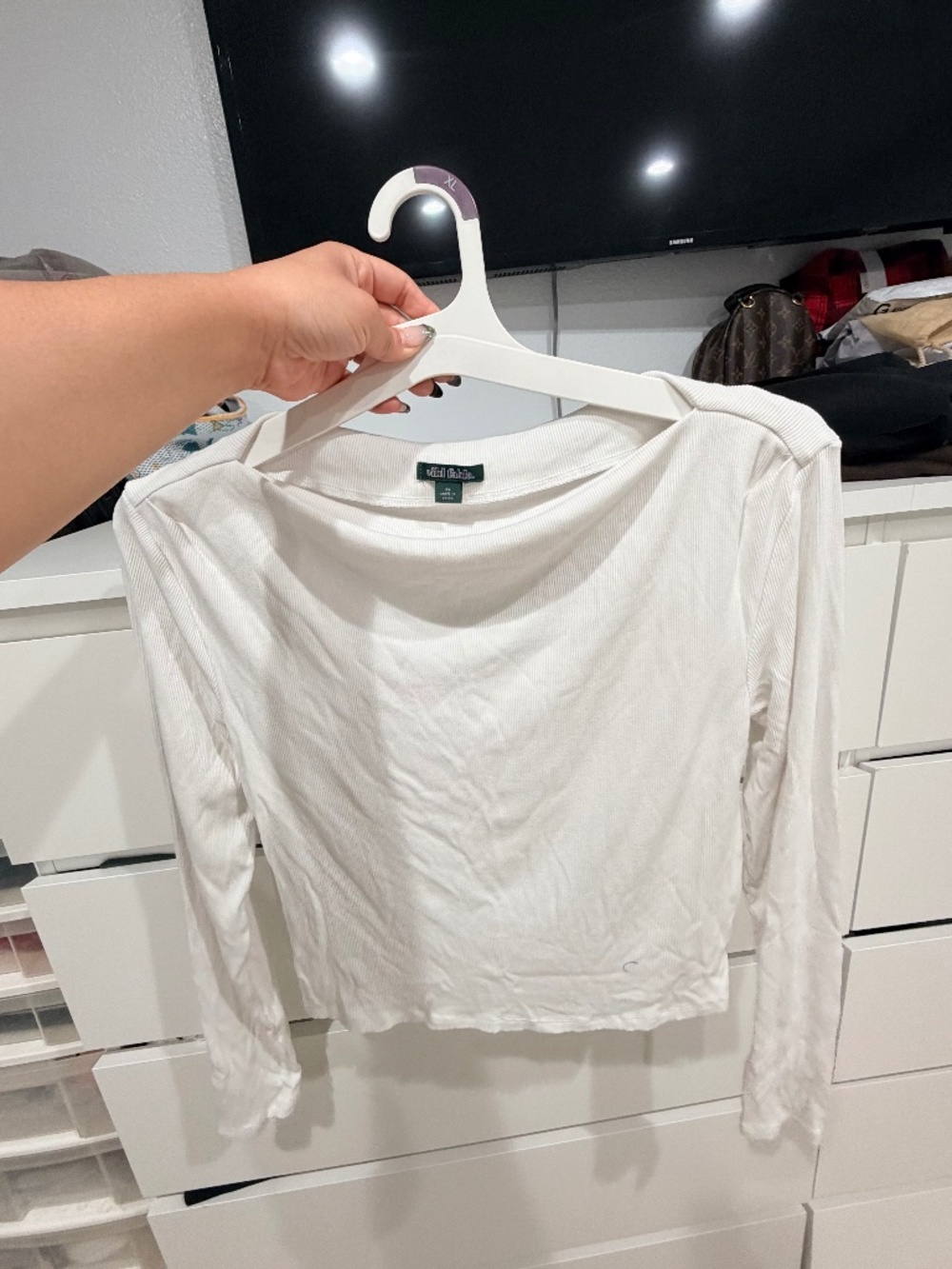 Wild Fable Long Sleeve White Top
